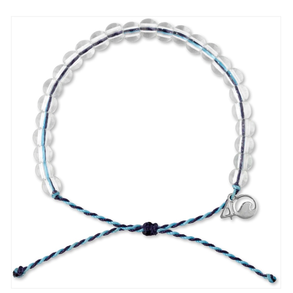 NWT 4Ocean Whale Beaded Bracelet Unisex, waterproof, adjustable from 7 to 13 in.